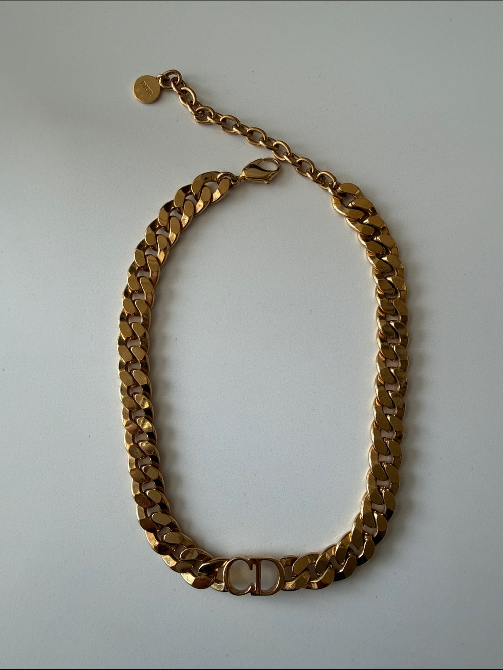 Dior Gold Chain Necklace 100% authentic